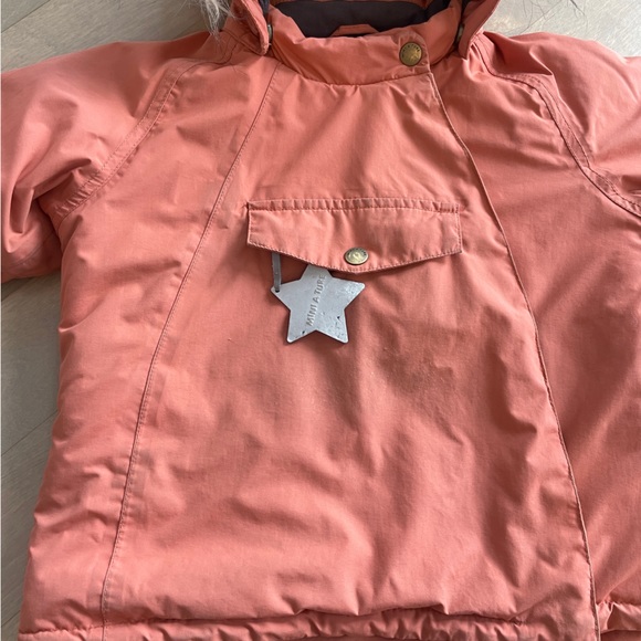 Mini A Ture | Aragon Red Wang Faux Fur Jacket | Aragon Red | Coats and jackets - Picture 5 of 5